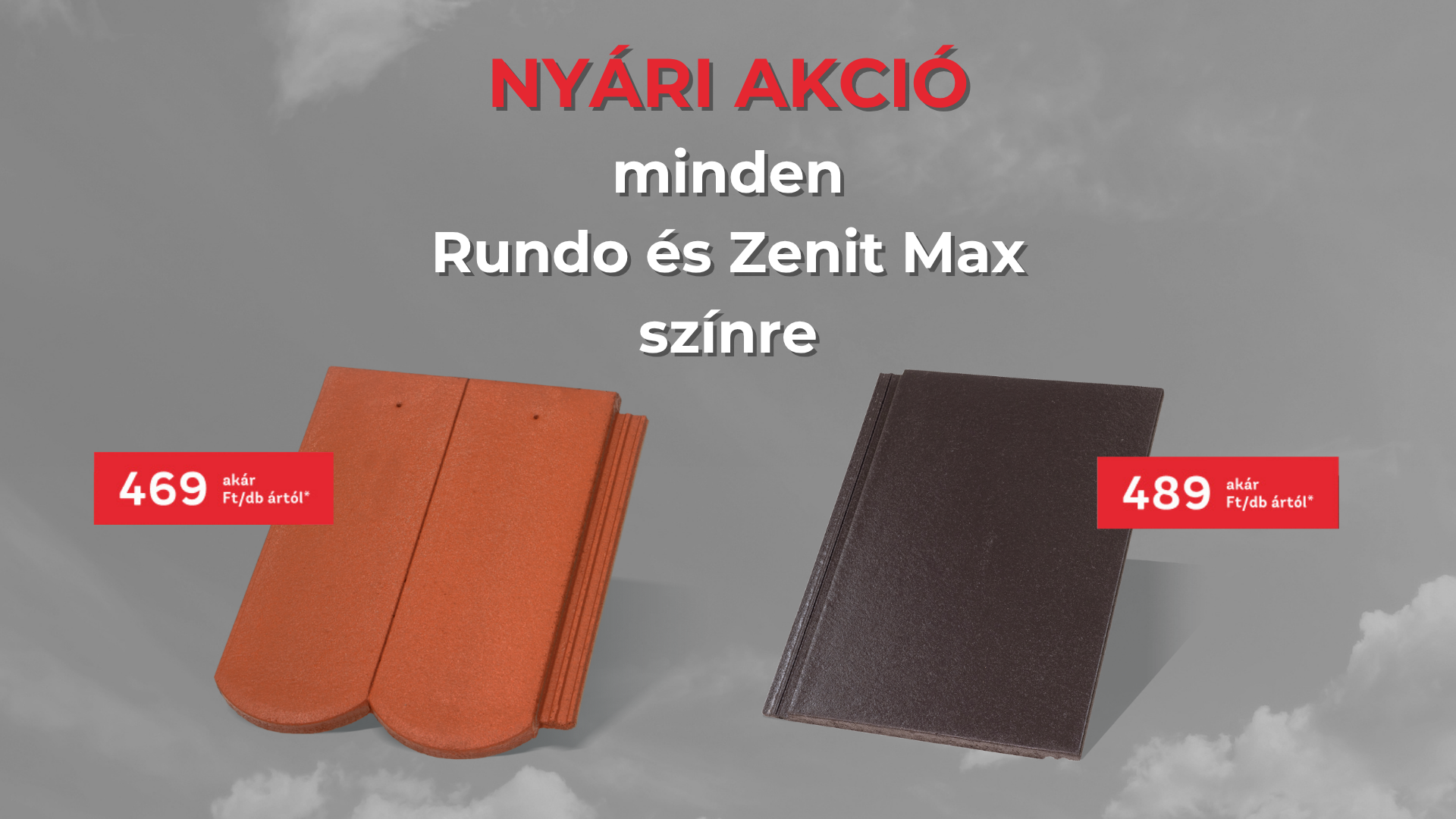 Időtálló fedéskép kedvezményes Zenit Max és Rundo tetőcserepekkel